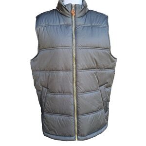 Weatherproof Vintage Dark Grey Down Vest Mens Size Large